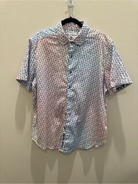 Robert Graham Short-Sleeve Multicolor Patterned Men’s Shirt